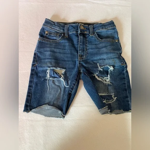 Boys Distressed Denim/Jean Shorts Size 8 - Picture 2 of 5